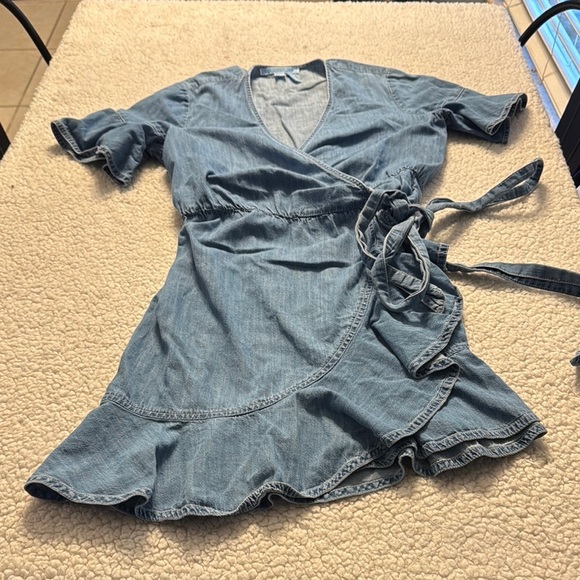 Draper James Blue Wrap Dress - Picture 3 of 4